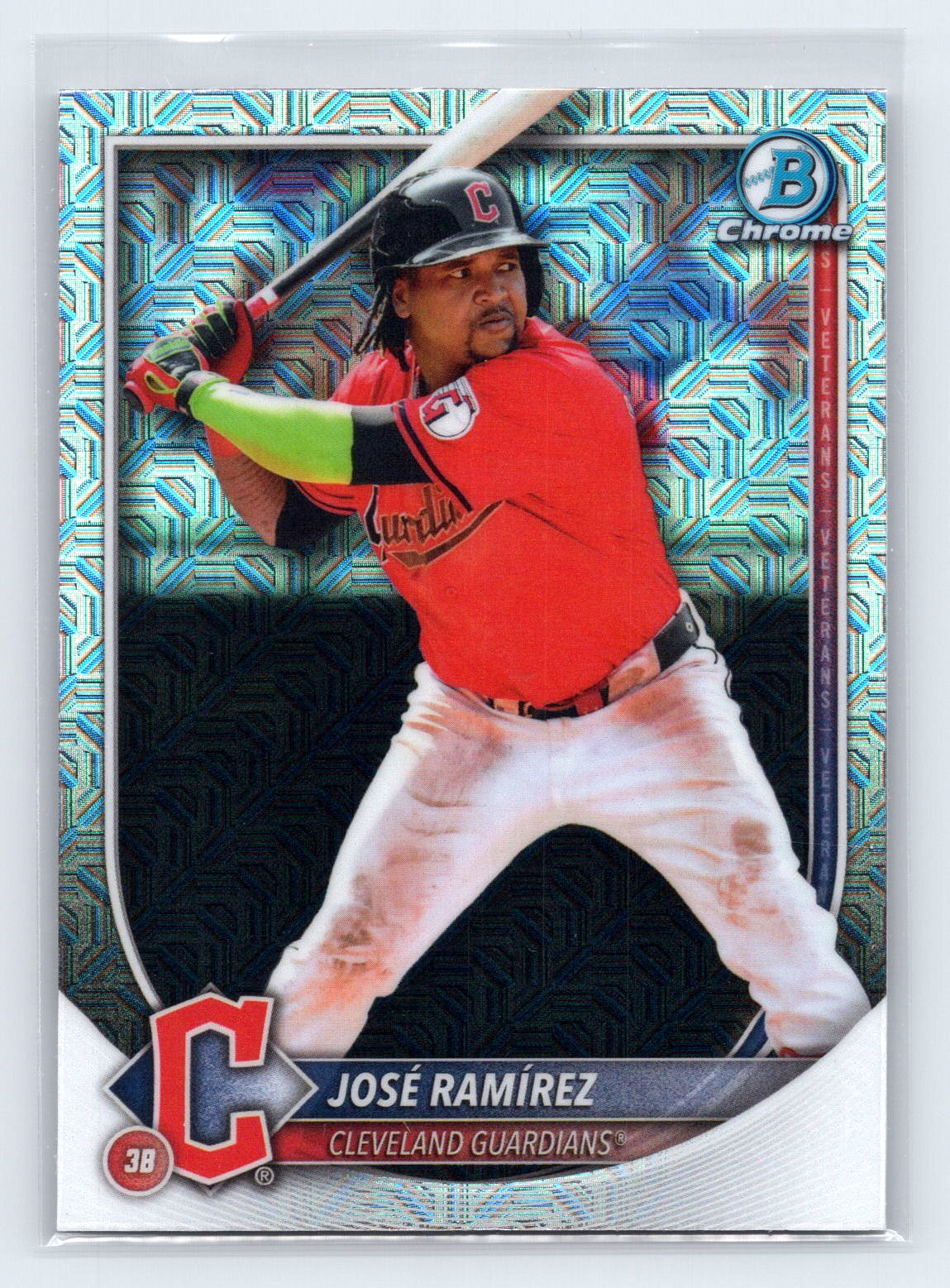 Jose Ramirez 2025 Bowman Chrome Mojo Refractor Jose Ramirez 2025 Bowman Chrome Mojo Refractor