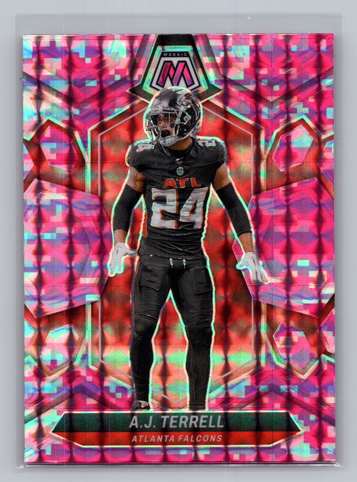 A. J. Terrell 2024 Mosaic Pink Refractor A. J. Terrell 2024 Mosaic Pink Refractor