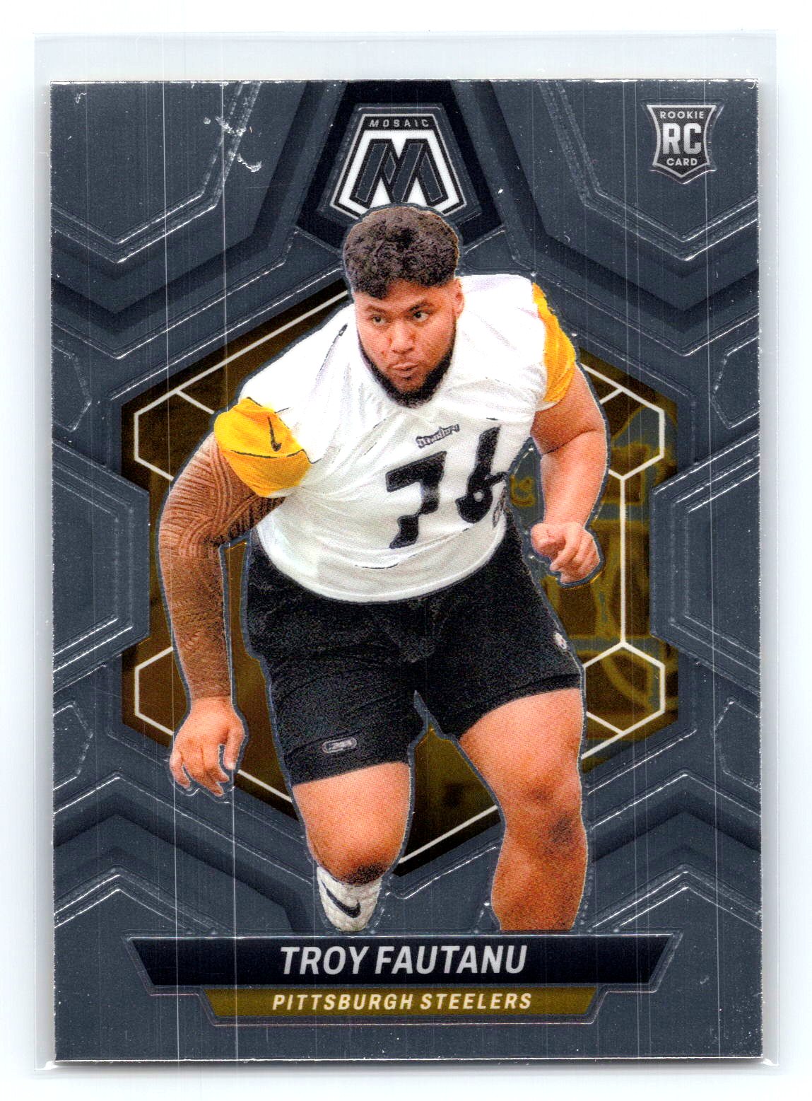 Troy Fautanu 2024 Mosaic Rookie RC Troy Fautanu 2024 Mosaic Rookie RC
