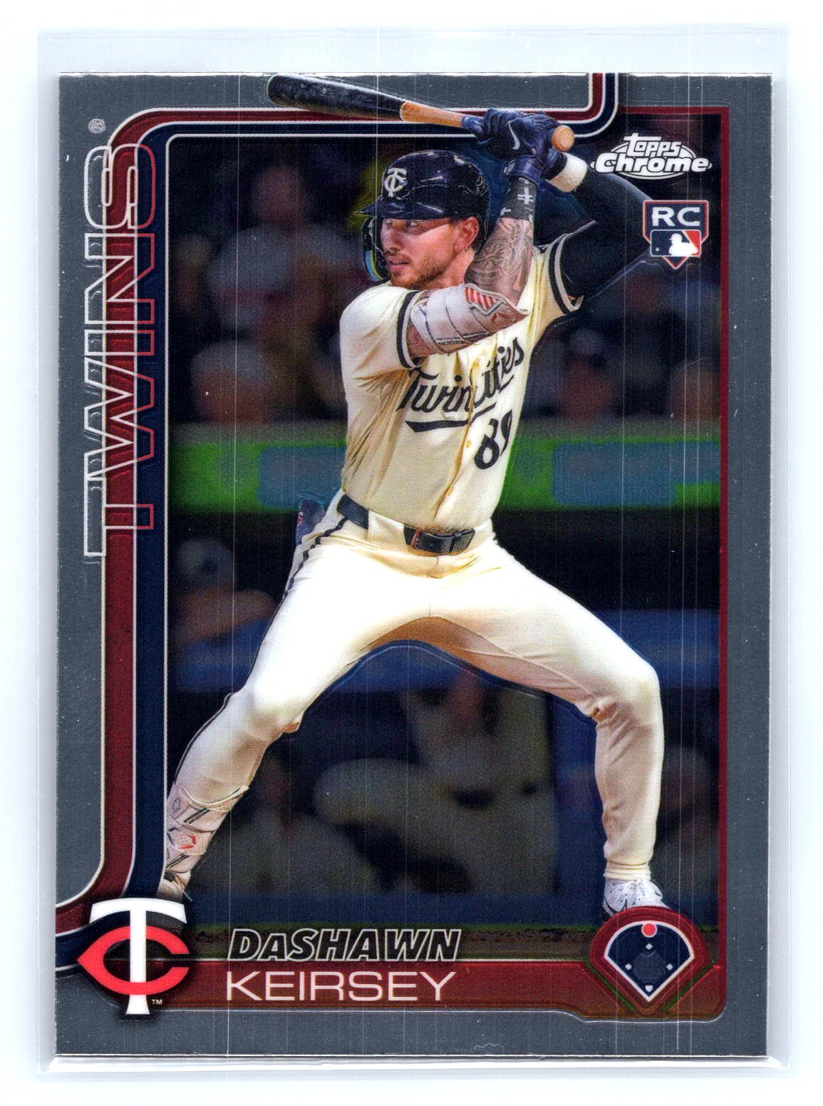 DaShawn Keirsey 2025 Topps Chrome Rookie RC DaShawn Keirsey 2025 Topps Chrome Rookie RC