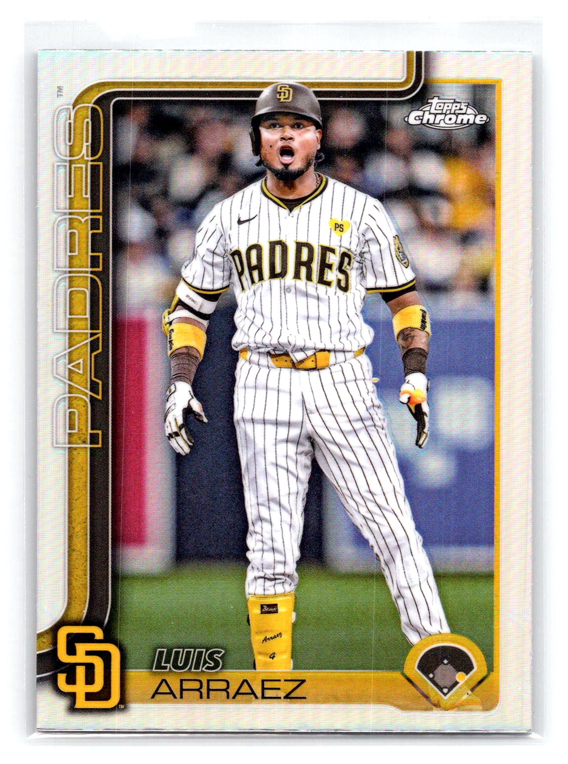 Luis Arraez 2025 Topps Chrome Refractor Luis Arraez 2025 Topps Chrome Refractor
