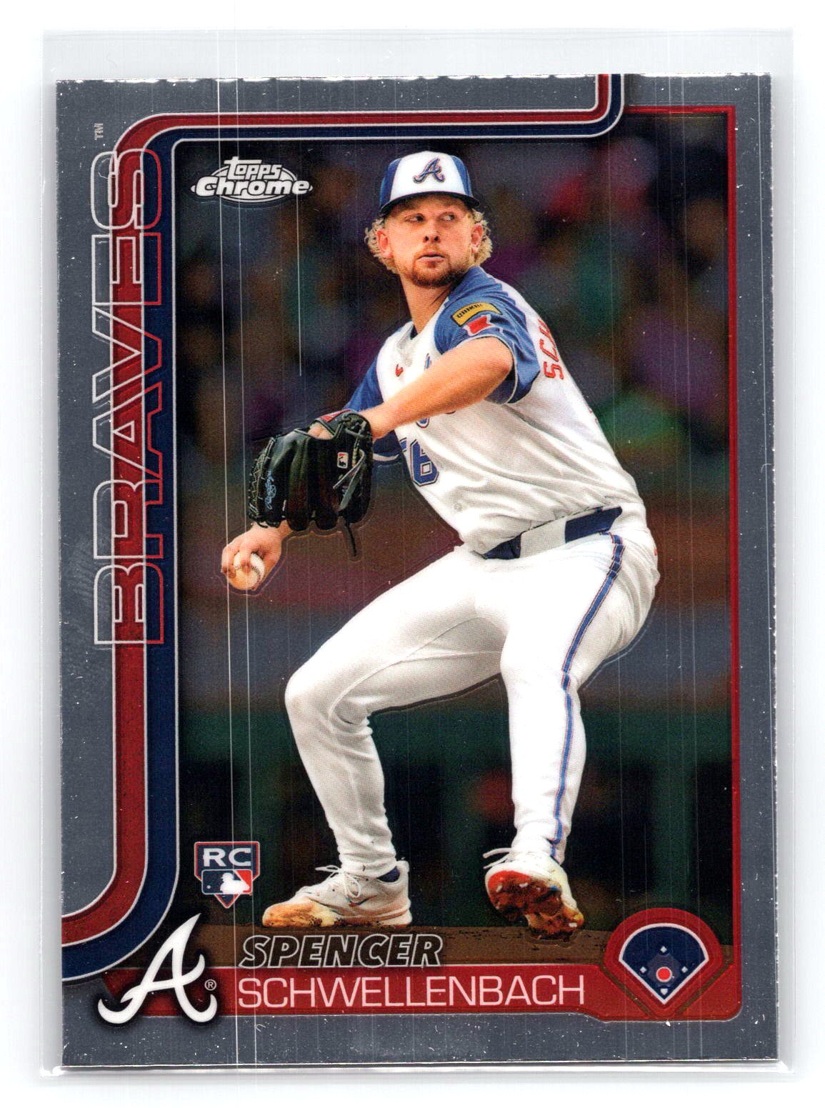 Spencer Schwellenbach 2025 Topps Chrome Rookie RC Spencer Schwellenbach 2025 Topps Chrome Rookie RC