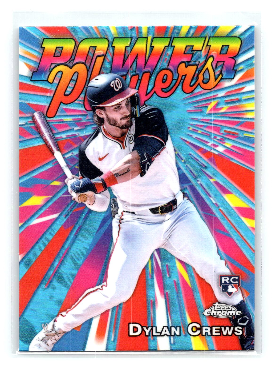 Dylan Crews 2025 Topps Chrome Power Players Rookie RC Dylan Crews 2025 Topps Chrome Power Players Rookie RC