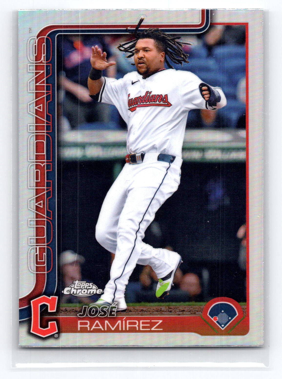 Jose Ramirez 2025 Topps Chrome Refractor Rookie RC Jose Ramirez 2025 Topps Chrome Refractor Rookie RC