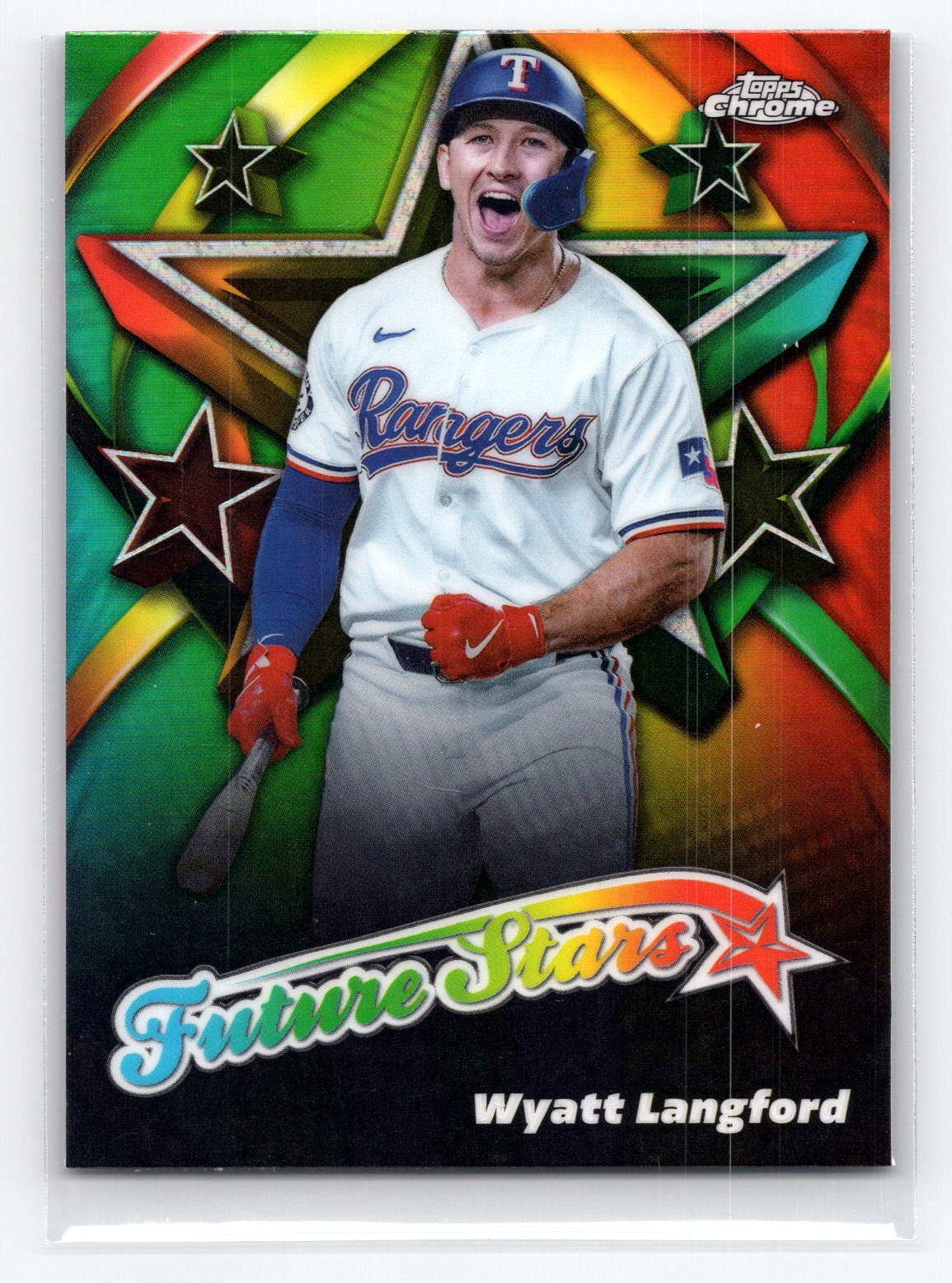 Wyatt Langford 2025 Topps Chrome Future Stars Wyatt Langford 2025 Topps Chrome Future Stars
