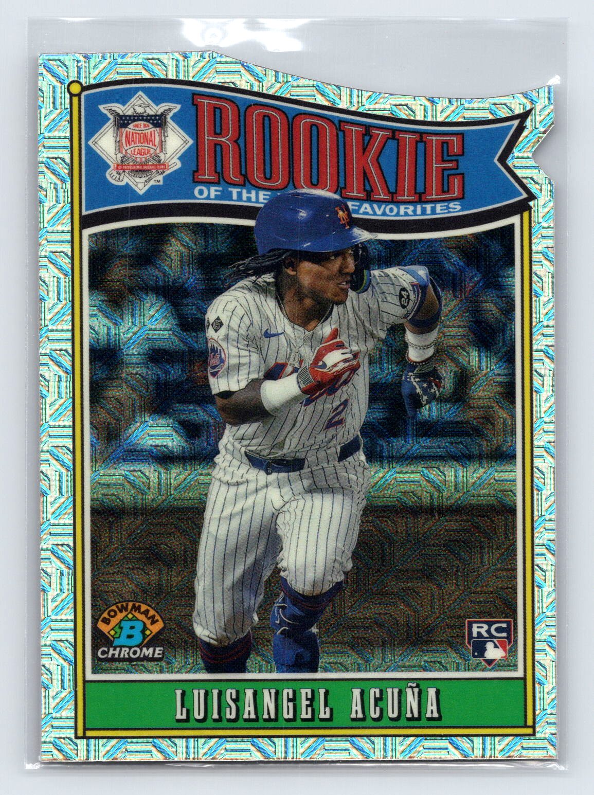 Luisangel Acuna 2025 Bowman Chrome Mojo ROY Favorite Rookie RC Luisangel Acuna 2025 Bowman Chrome Mojo ROY Favorite Rookie RC