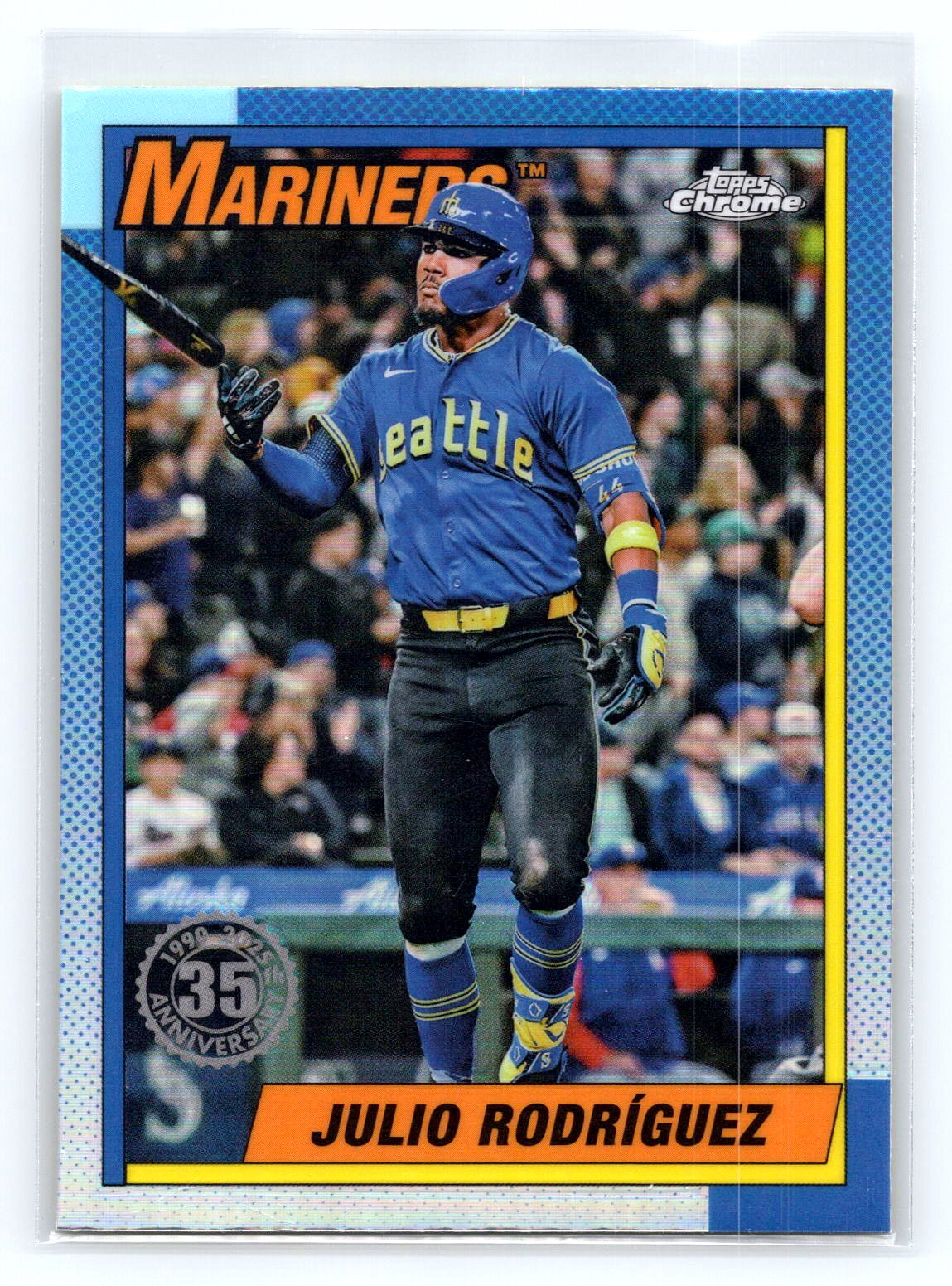 Julio Rodriguez 2025 Topps Chrome 35th Anniversary Julio Rodriguez 2025 Topps Chrome 35th Anniversary