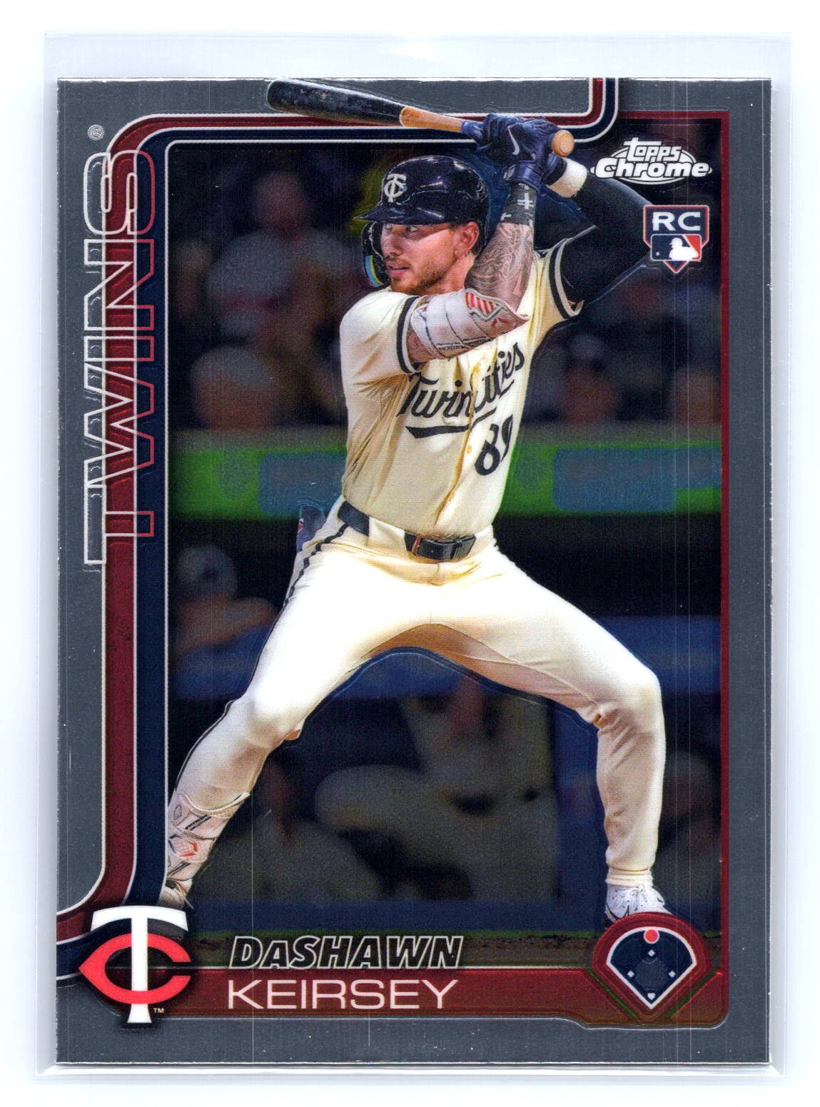 DaShawn Keirsey 2025 Topps Chrome Rookie RC DaShawn Keirsey 2025 Topps Chrome Rookie RC