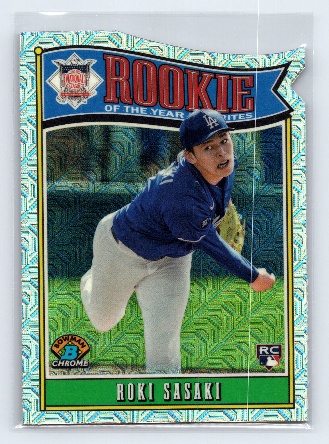 Roki Sasaki 2025 Bowman Chrome Mojo ROY Favorite Rookie RC Roki Sasaki 2025 Bowman Chrome Mojo ROY Favorite Rookie RC
