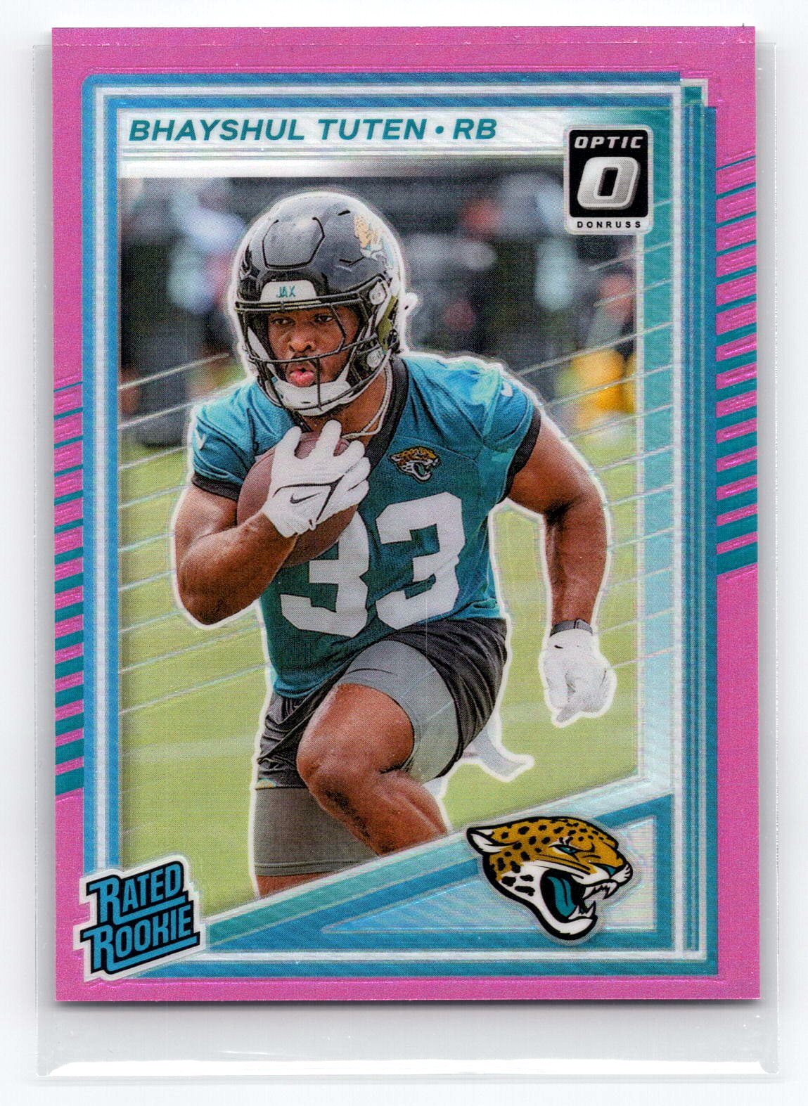 Bhayshul Tuten 2025 Donruss Optic Pink Holo Rookie RC Bhayshul Tuten 2025 Donruss Optic Pink Holo Rookie RC