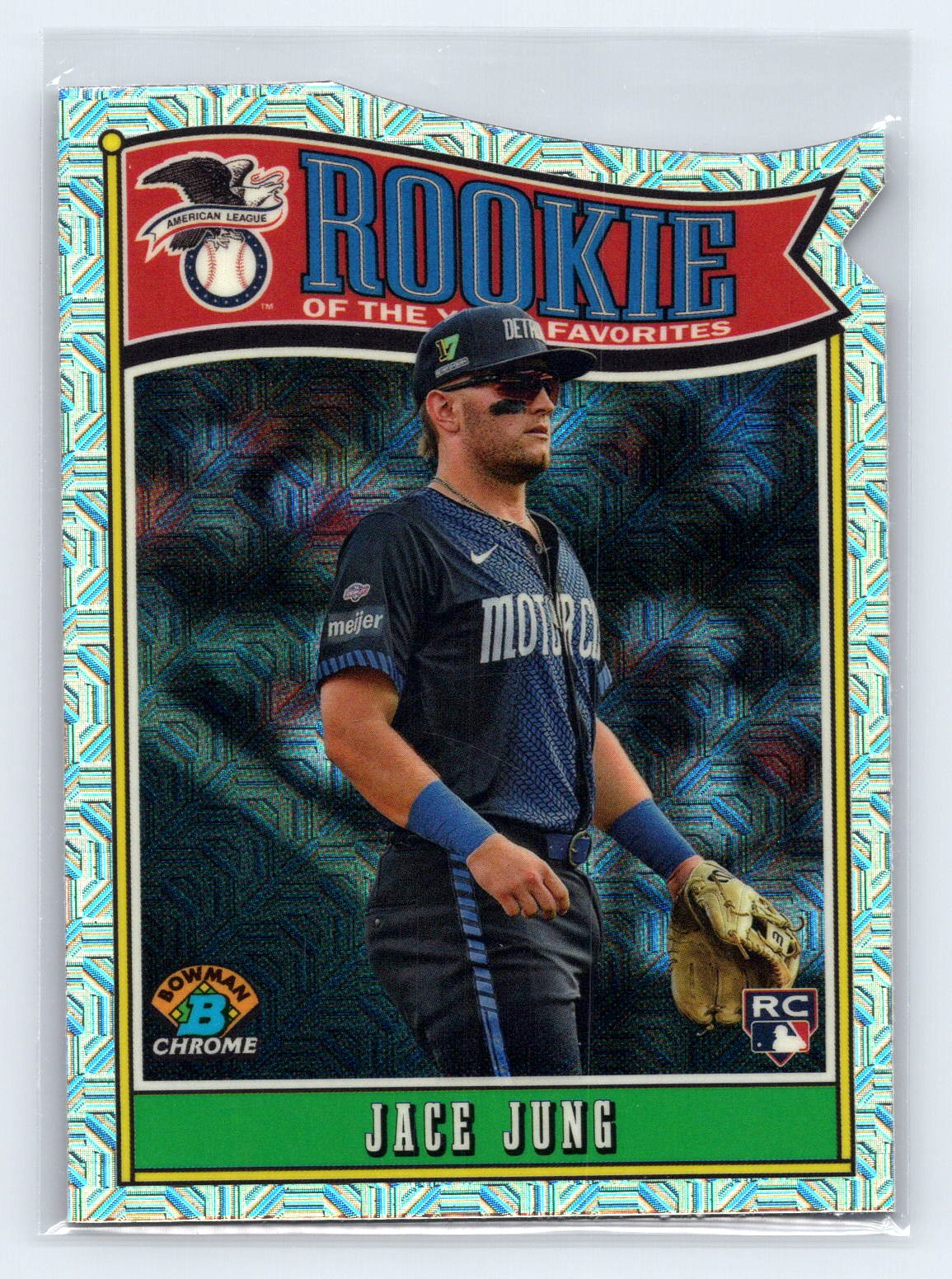 Jace Jung 2025 Bowman Chrome Mojo ROY Favorite Rookie RC Jace Jung 2025 Bowman Chrome Mojo ROY Favorite Rookie RC