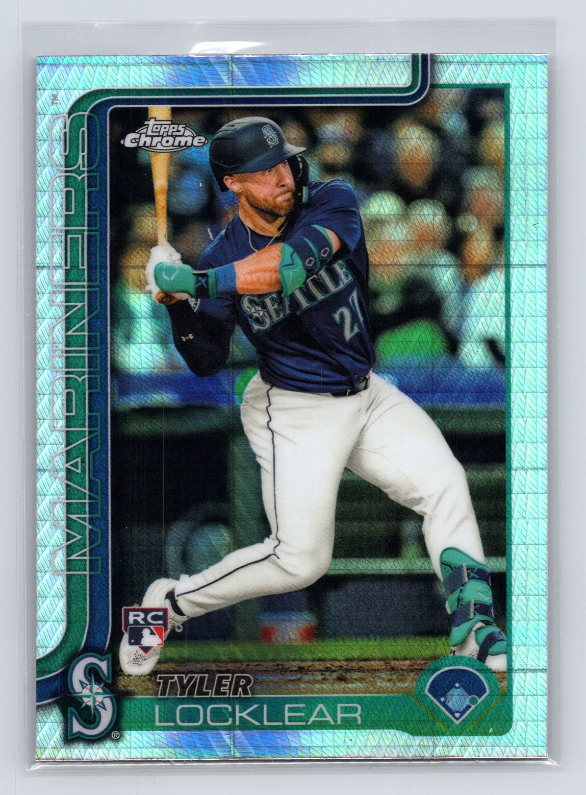 Tyler Locklear 2025 Topps Chrome Refractor Prism RC Rookie Tyler Locklear 2025 Topps Chrome Refractor Prism RC Rookie