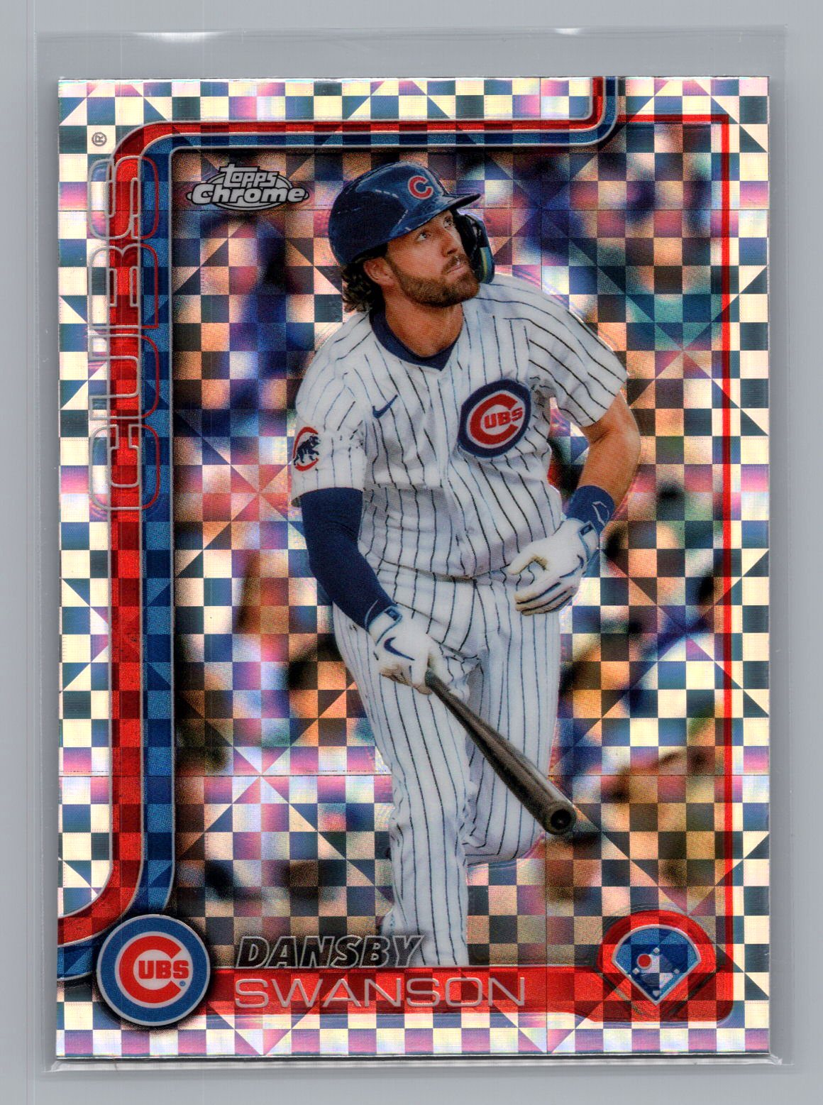 Dansby Swanson 2025 Topps Chrome Mojo Refractor Dansby Swanson 2025 Topps Chrome Mojo Refractor