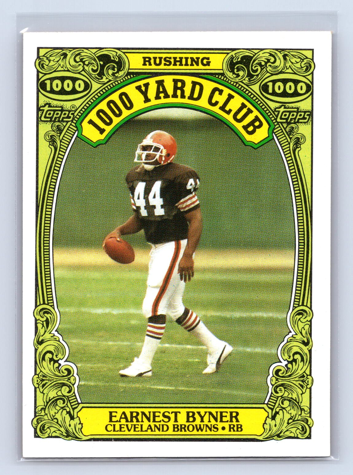 Earnest Byner 1986 Topps 1000 Yard Club Earnest Byner 1986 Topps 1000 Yard Club