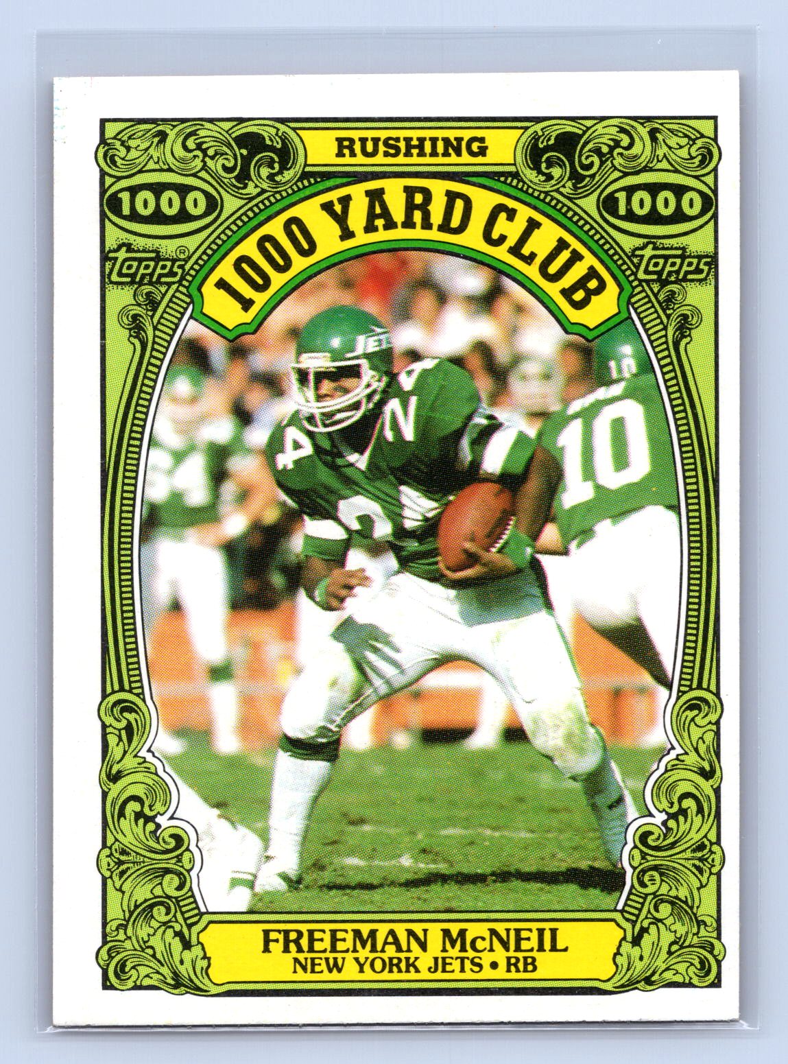 Freeman McNeil 1986 Topps 1000 Yard Club Freeman McNeil 1986 Topps 1000 Yard Club