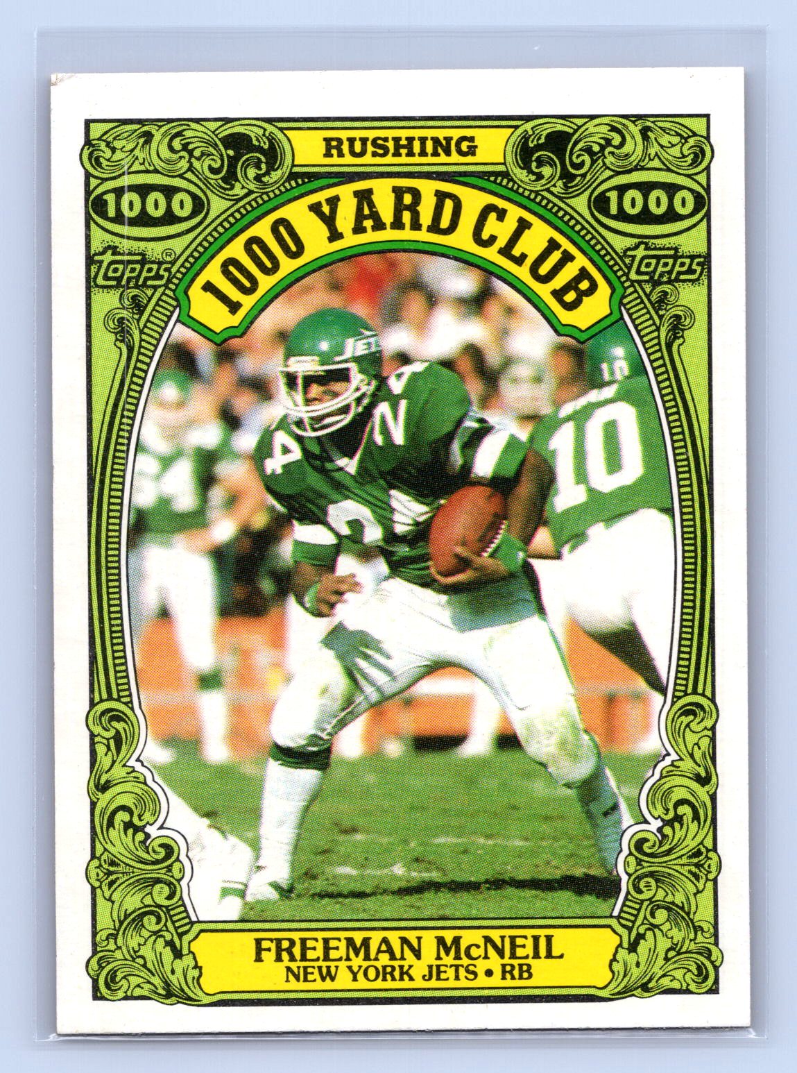 Freeman McNeil 1986 Topps 1000 Yard Club Freeman McNeil 1986 Topps 1000 Yard Club