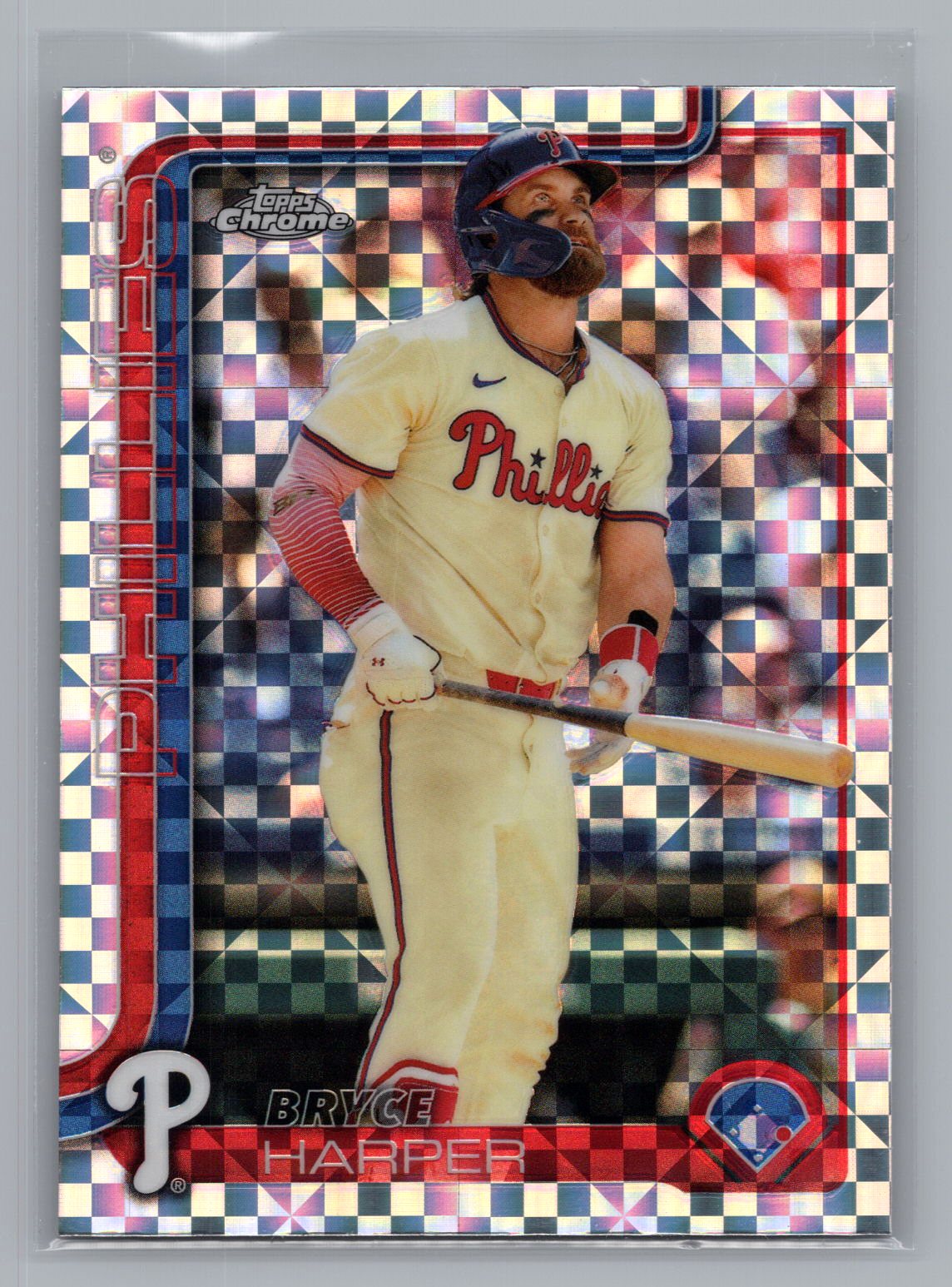 Bryce Harper 2025 Topps Chrome Mojo Refractor Bryce Harper 2025 Topps Chrome Mojo Refractor
