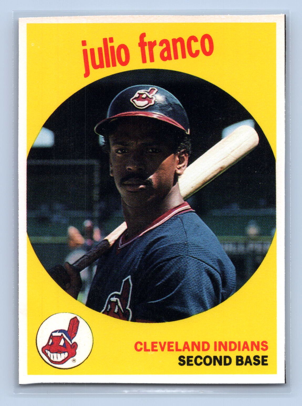 Julio Franco 1989 Baseball Cards Magazine Repli-Cards Julio Franco 1989 Baseball Cards Magazine Repli-Cards