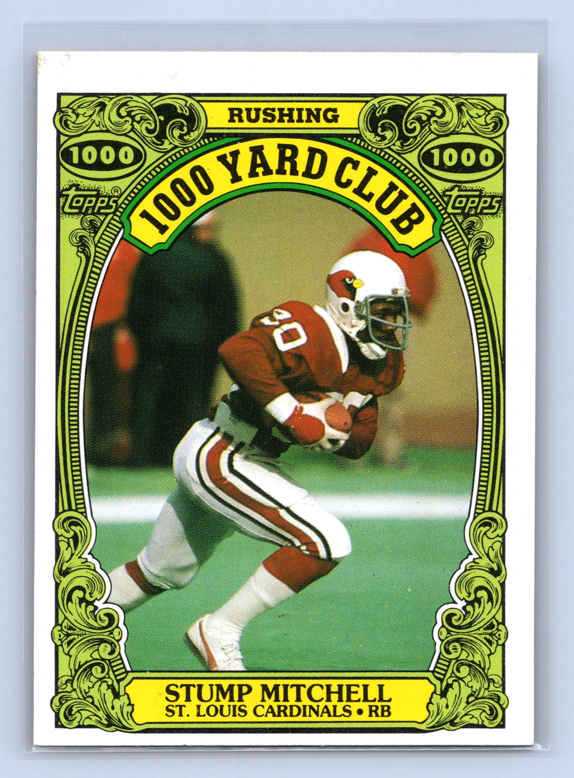 Stump Mitchell 1986 Topps 1000 Yard Club Stump Mitchell 1986 Topps 1000 Yard Club