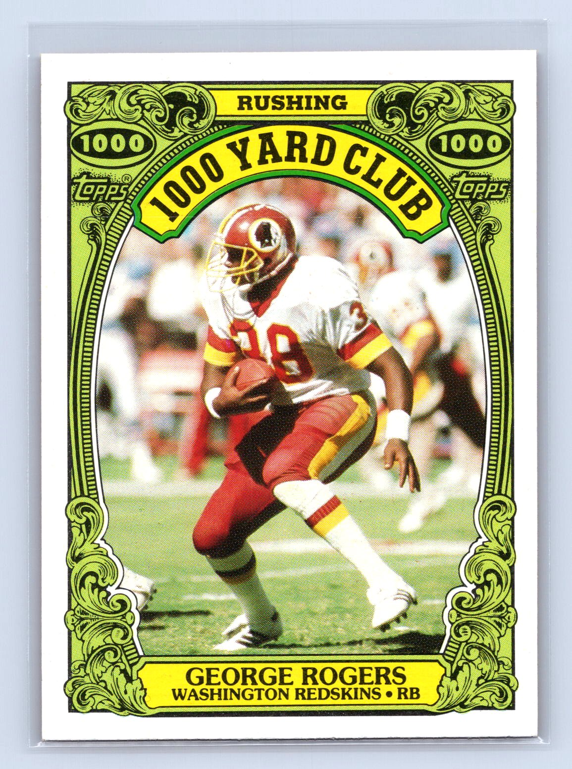 George Rogers 1986 Topps 1000 Yard Club George Rogers 1986 Topps 1000 Yard Club