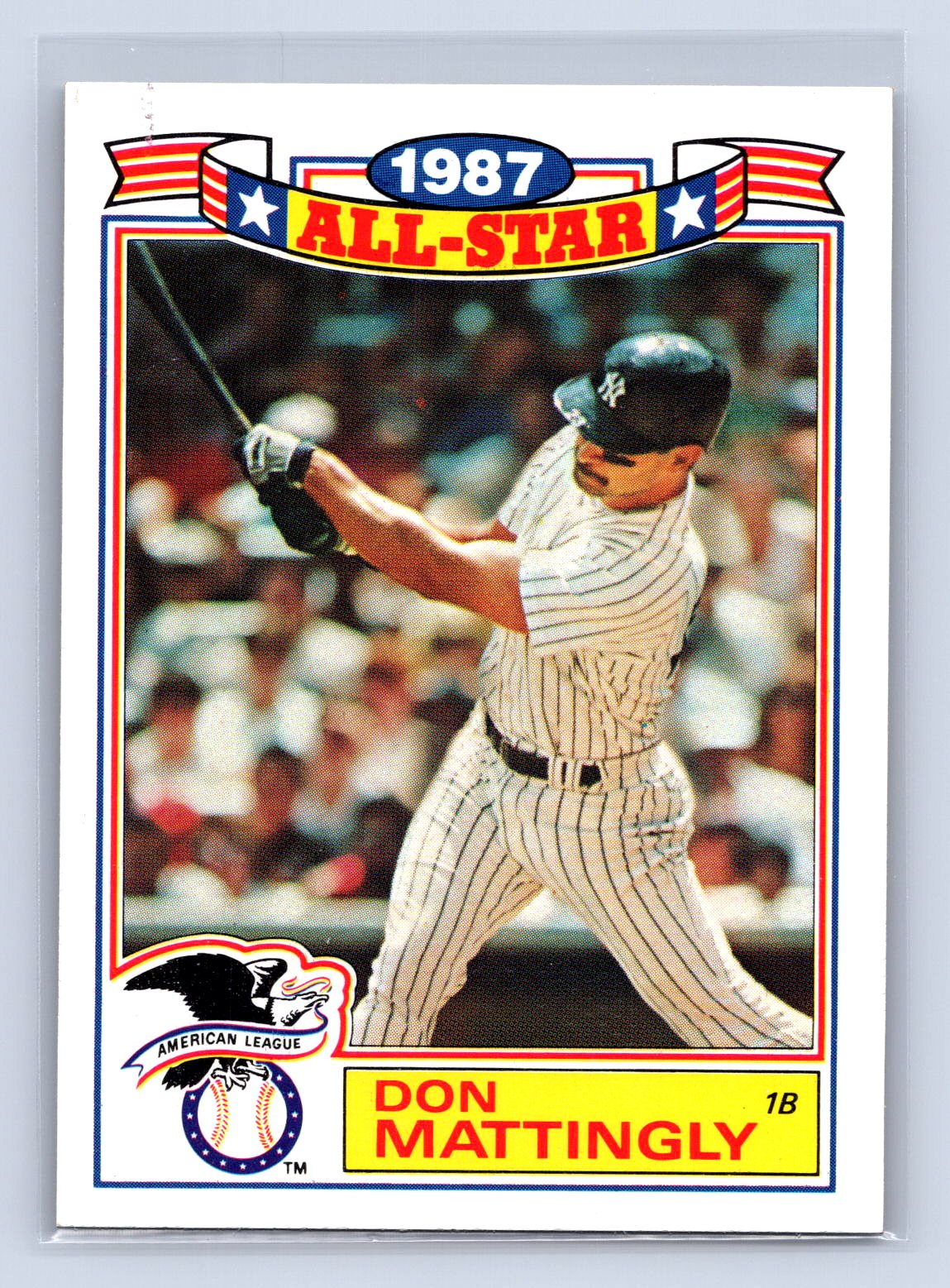 Don Mattingly 1987 Topps All Star Yankees Don Mattingly 1987 Topps All Star Yankees