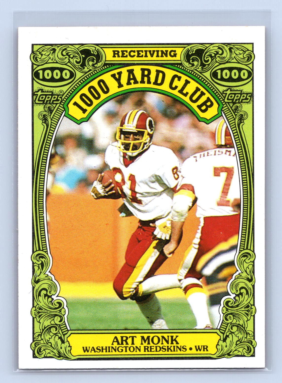 Art Monk 1986 Topps 1000 Yard Club Art Monk 1986 Topps 1000 Yard Club