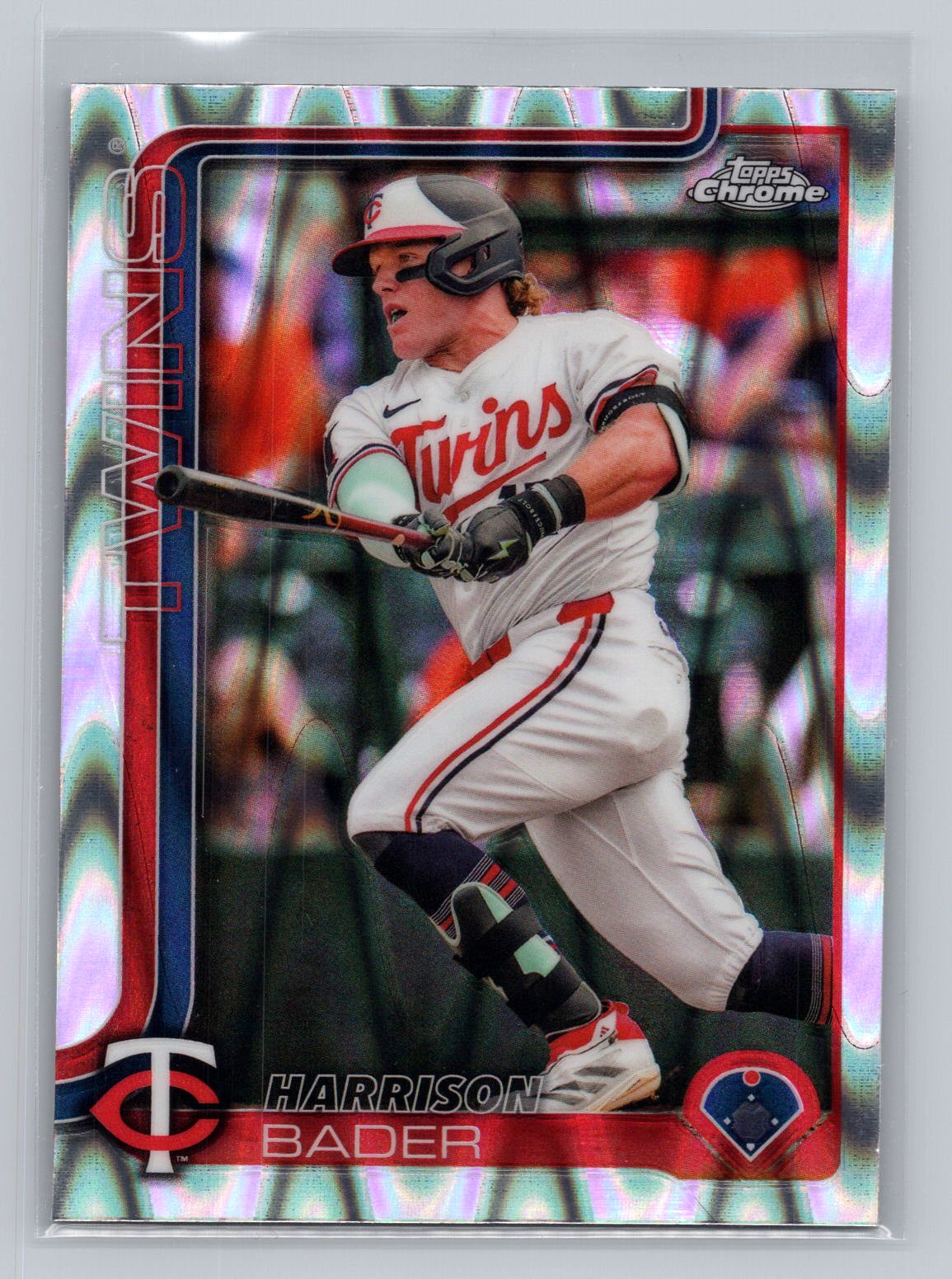 Harrison Bader 2025 Topps Chrome Raywave Refractor Harrison Bader 2025 Topps Chrome Raywave Refractor