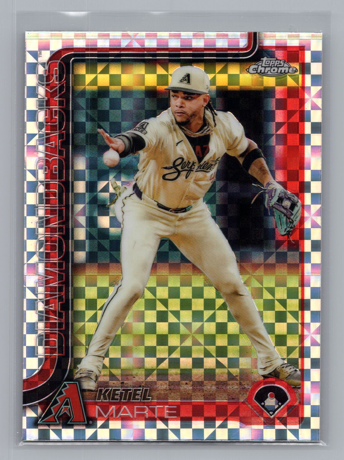Ketel Marte 2025 Topps Chrome Mojo Refractor Ketel Marte 2025 Topps Chrome Mojo Refractor