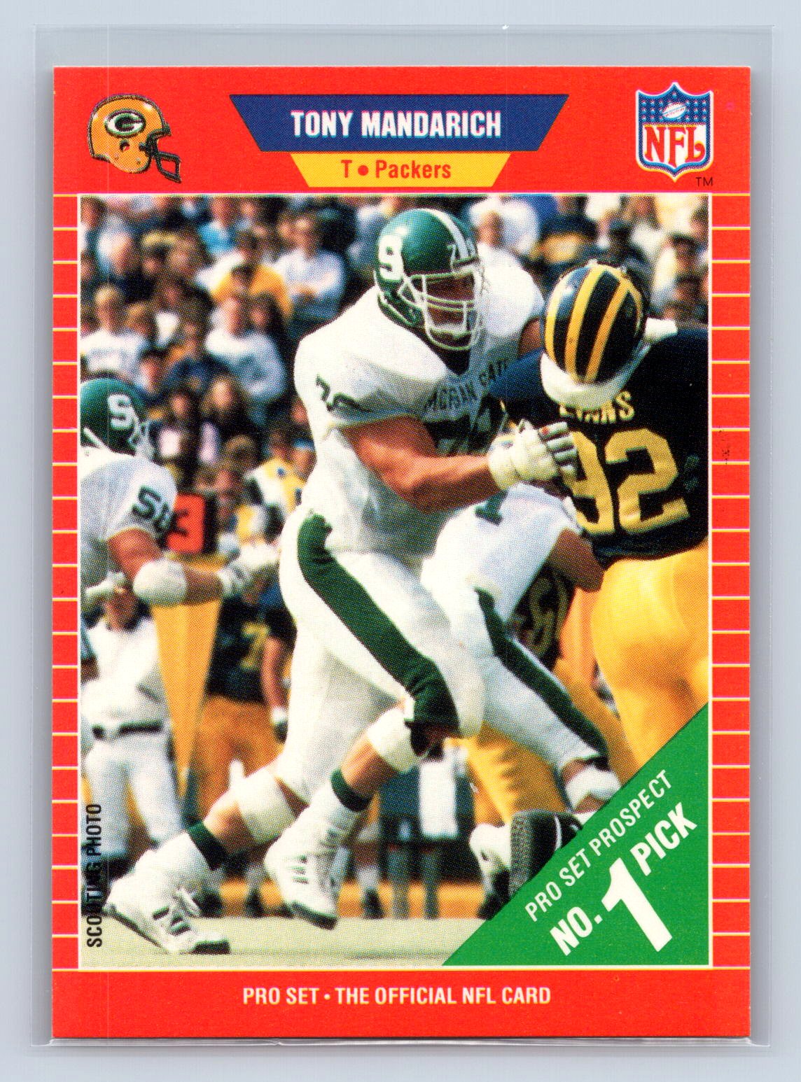 Tony Mandarich 1989 Pro Set Tony Mandarich 1989 Pro Set