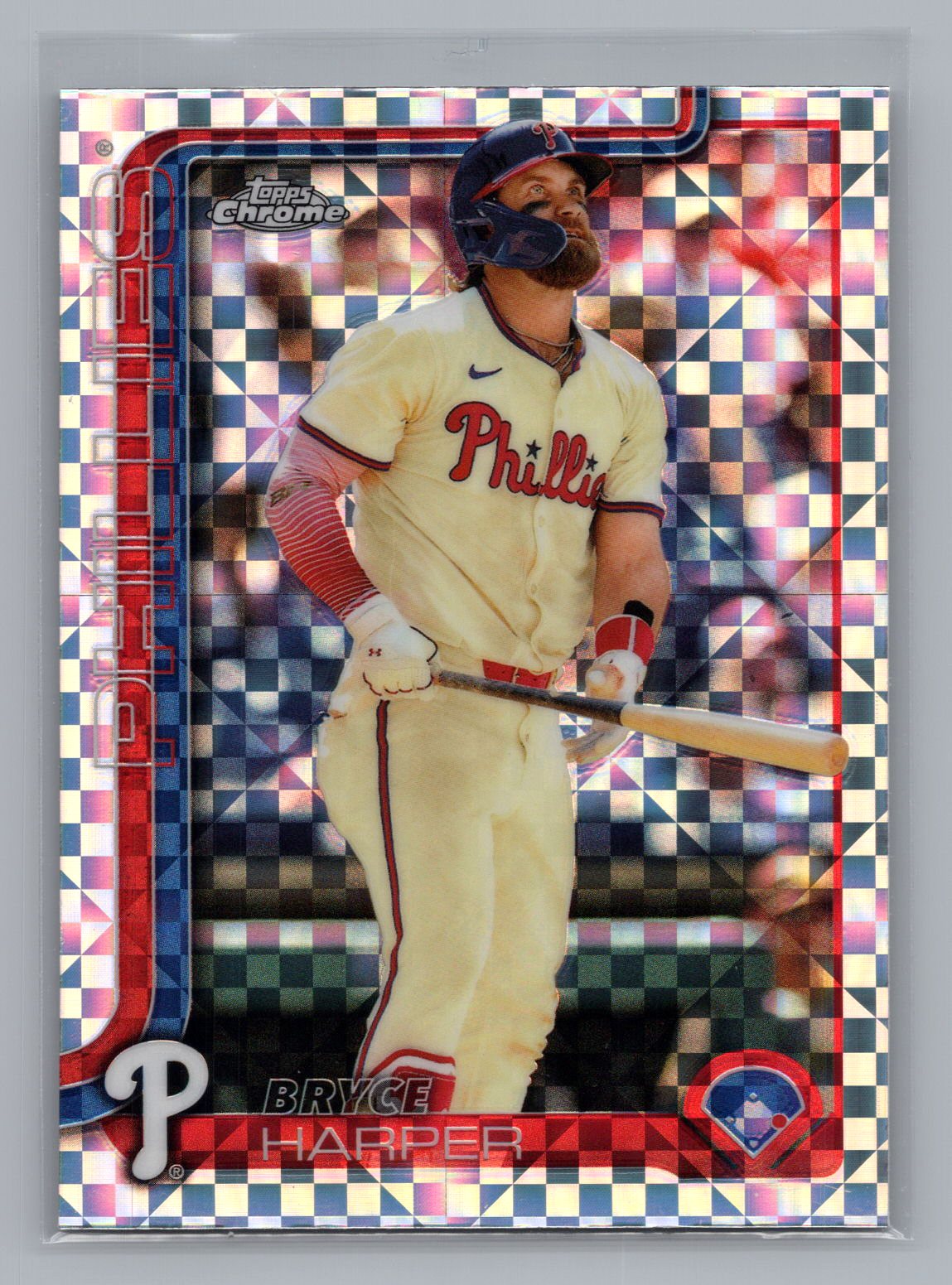 Bryce Harper 2025 Topps Chrome Mojo Refractor Bryce Harper 2025 Topps Chrome Mojo Refractor