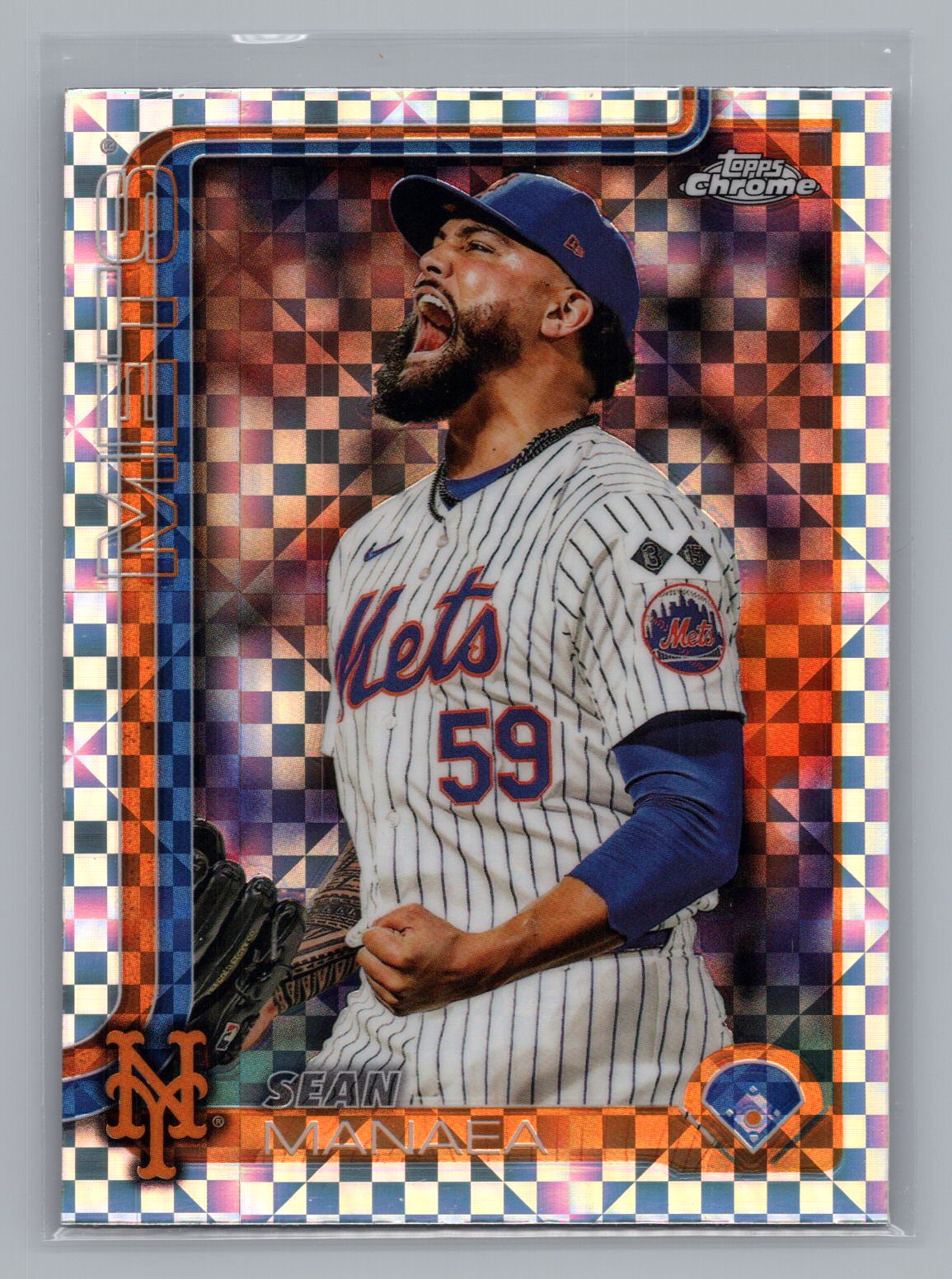 Sean Manaea 2025 Topps Chrome Mojo Refractor Sean Manaea 2025 Topps Chrome Mojo Refractor