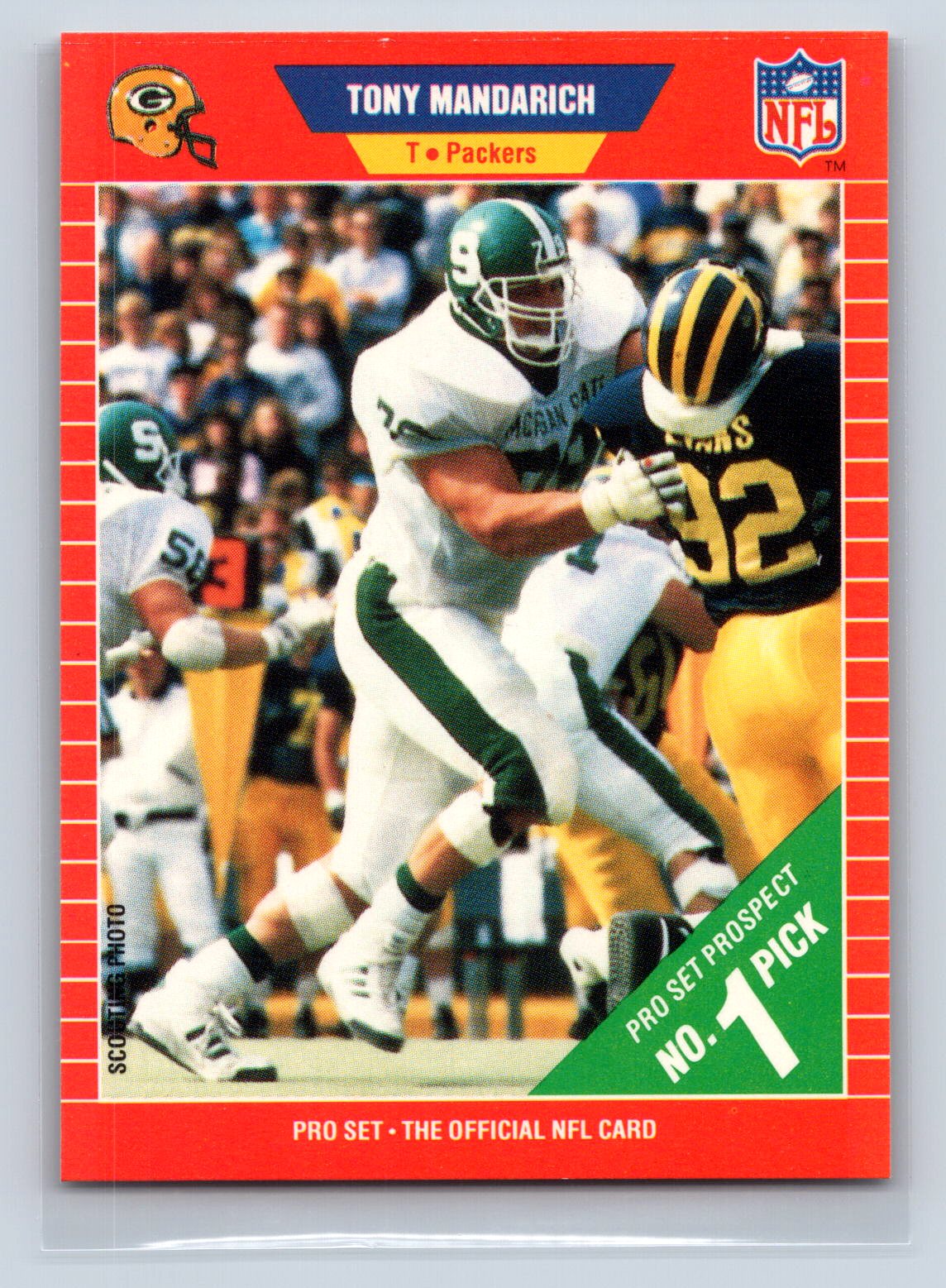 Tony Mandarich 1989 Pro Set Tony Mandarich 1989 Pro Set