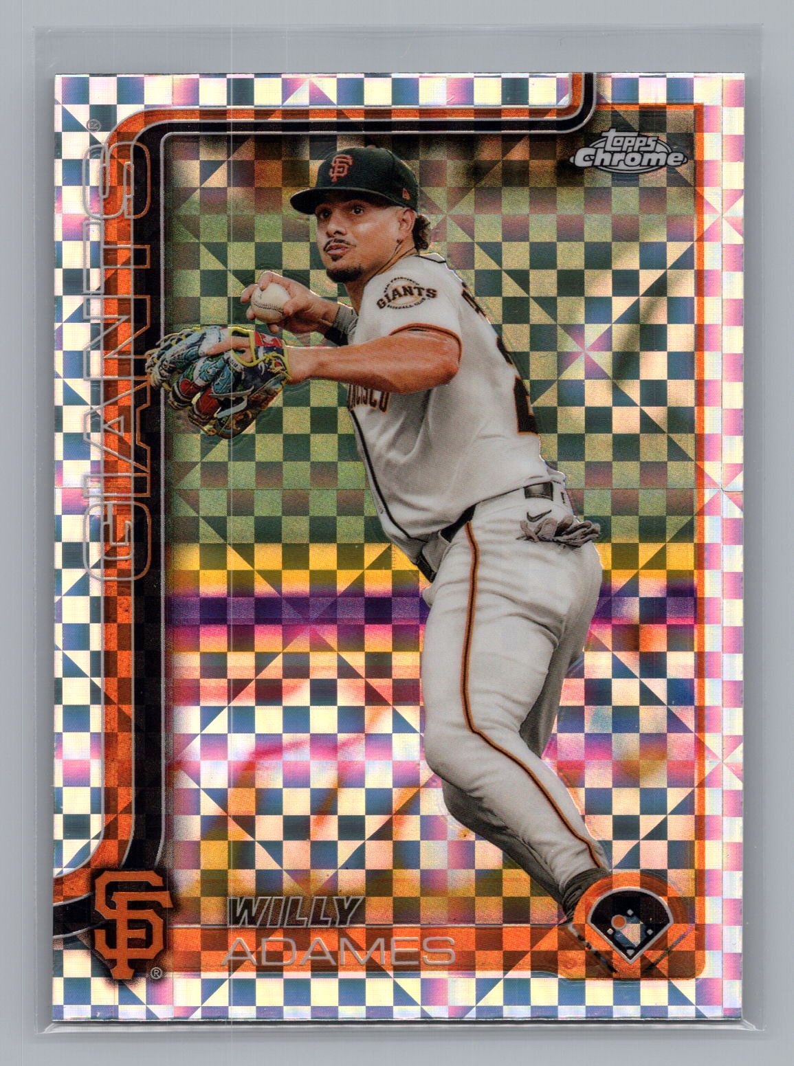 Willy Adames 2025 Topps Chrome Mojo Refractor Willy Adames 2025 Topps Chrome Mojo Refractor