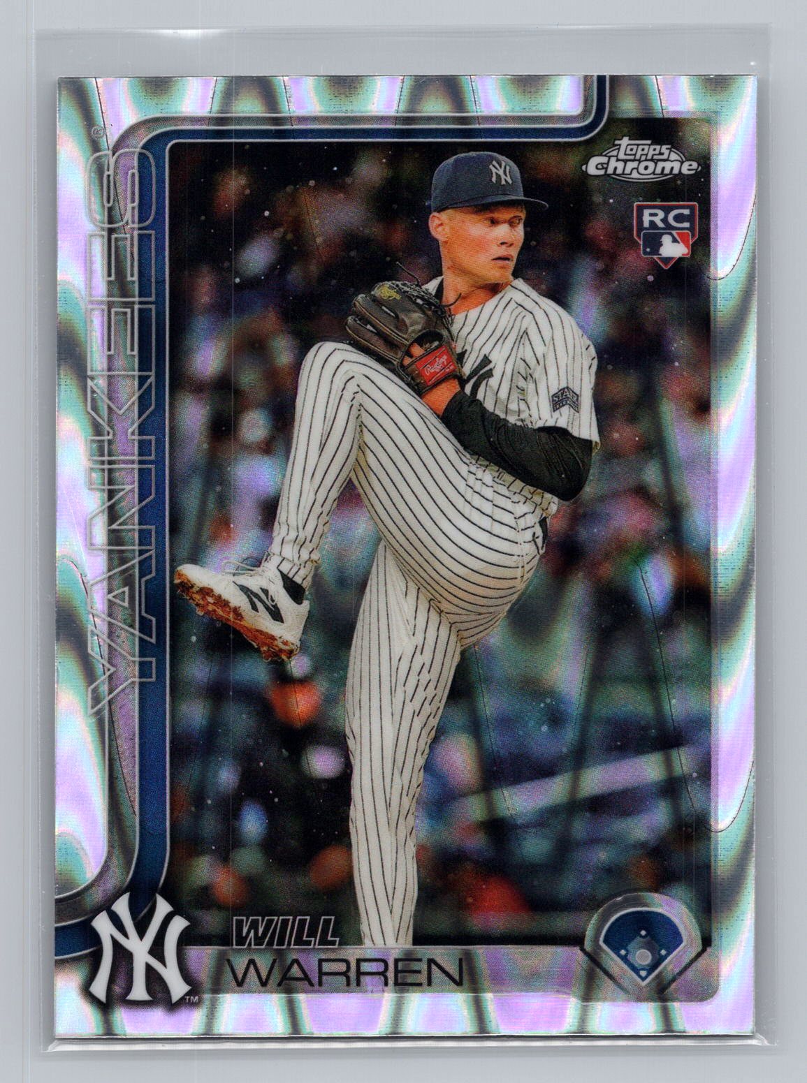 Will Warren 2025 Topps Chrome Refractor Raywave RC Rookie Will Warren 2025 Topps Chrome Refractor Raywave RC Rookie
