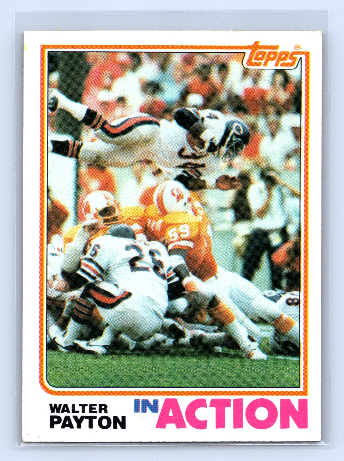 Walter Payton 1982 Topps In Action Walter Payton 1982 Topps In Action