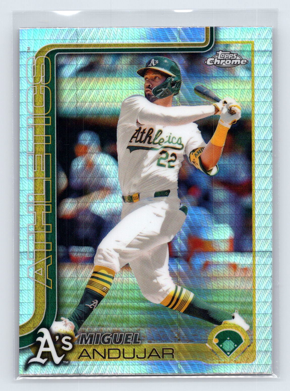 Miguel Andujar 2025 Topps Chrome Refractor Prism Miguel Andujar 2025 Topps Chrome Refractor Prism