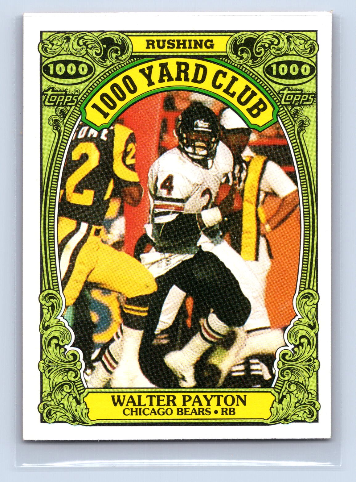 Walter Payton 1986 Topps 1000 Yard Club Walter Payton 1986 Topps 1000 Yard Club