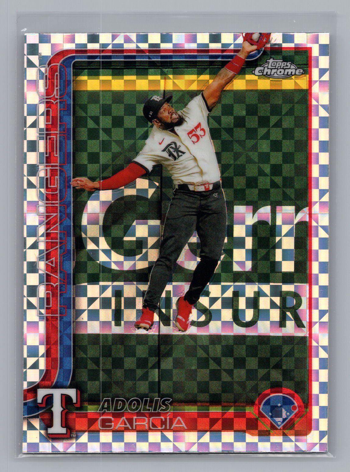 Adolis Garcia 2025 Topps Chrome Mojo Refractor Adolis Garcia 2025 Topps Chrome Mojo Refractor