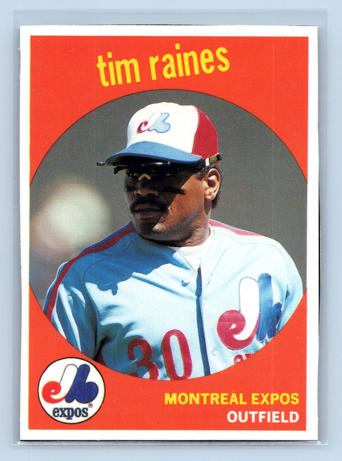 Tim Raines 1989 Baseball Cards Magazine Repli-Cards Tim Raines 1989 Baseball Cards Magazine Repli-Cards