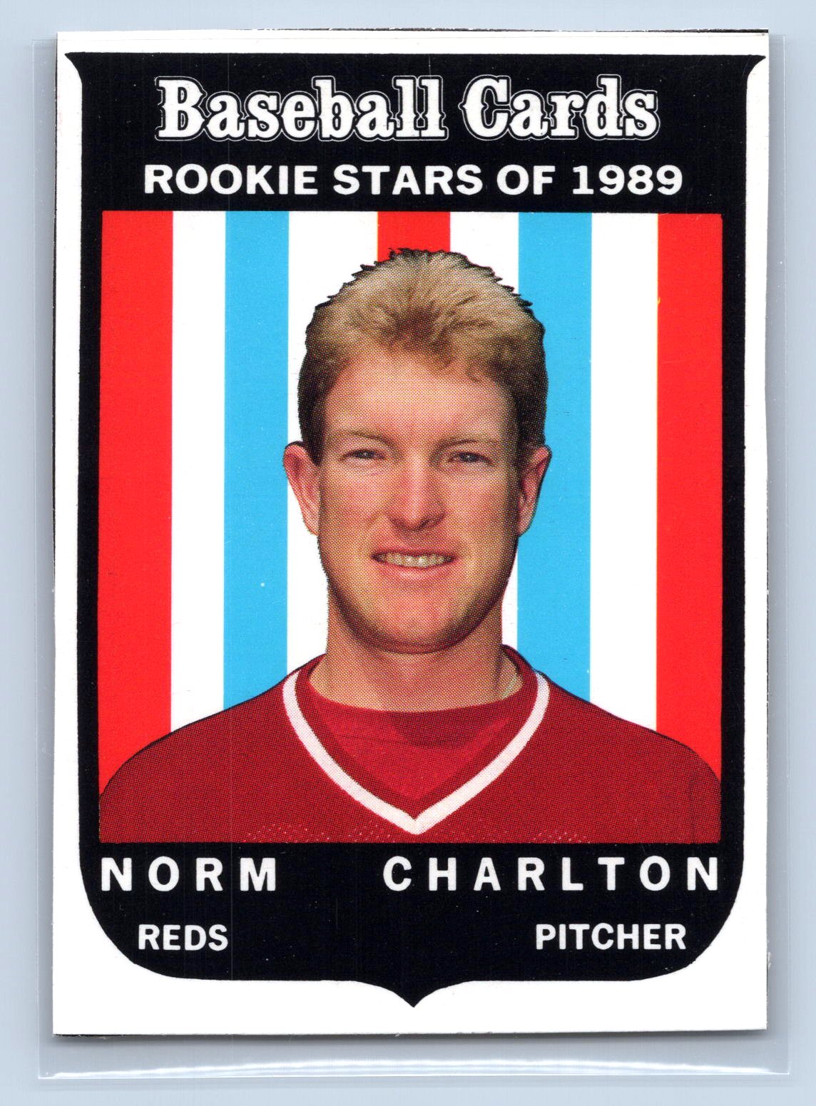 Norm Charlton 1989 Baseball Cards Magazine Repli-Cards Norm Charlton 1989 Baseball Cards Magazine Repli-Cards