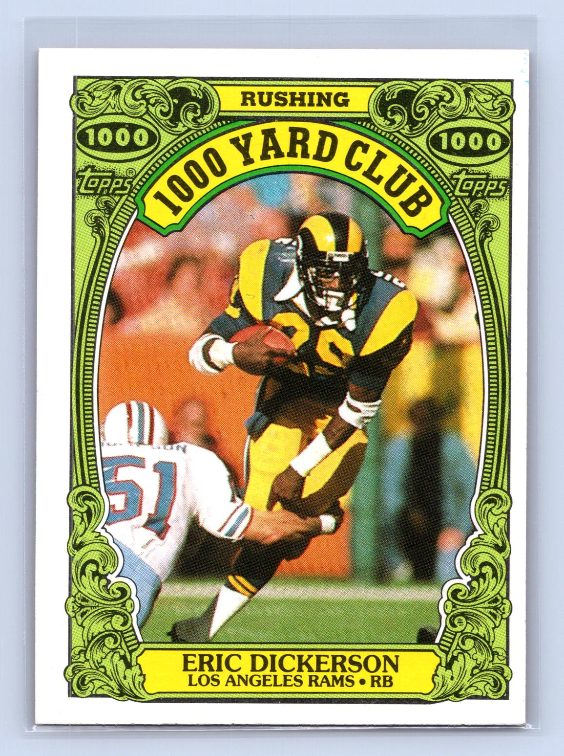 Eric Dickerson 1986 Topps 1000 Yard Club Eric Dickerson 1986 Topps 1000 Yard Club