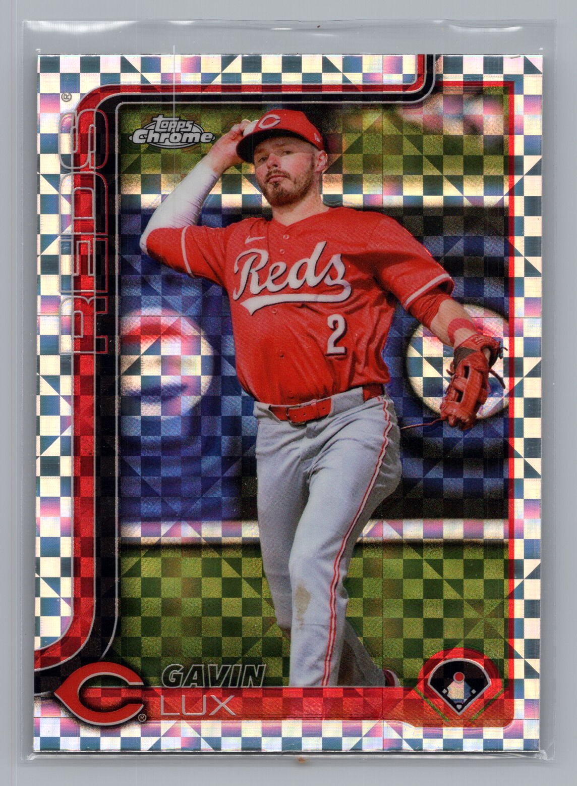 Gavin Lux 2025 Topps Chrome Mojo Refractor Gavin Lux 2025 Topps Chrome Mojo Refractor