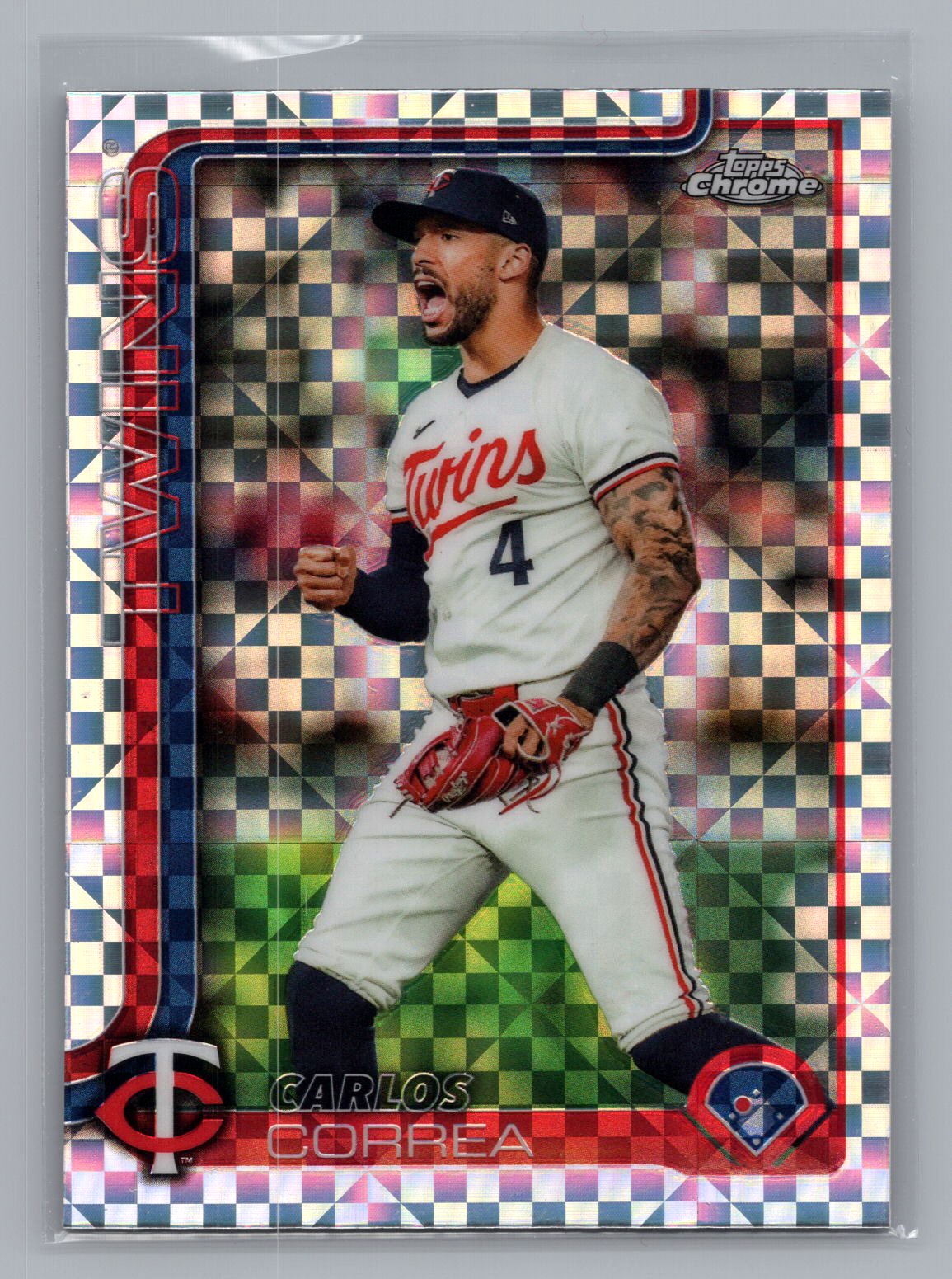Carlos Correa 2025 Topps Chrome Mojo Refractor Carlos Correa 2025 Topps Chrome Mojo Refractor