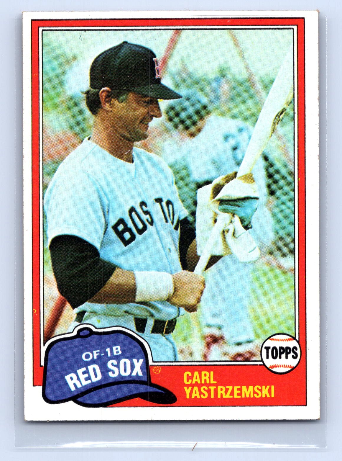Carl Yastrzemski 1981 Topps Red Sox Carl Yastrzemski 1981 Topps Red Sox