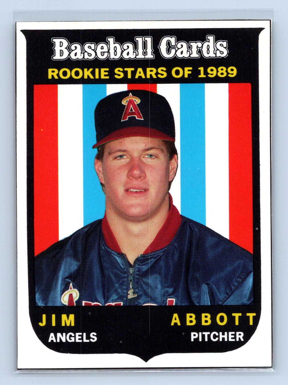 Jim Abbott 1989 Baseball Cards Magazine Repli-Cards Jim Abbott 1989 Baseball Cards Magazine Repli-Cards