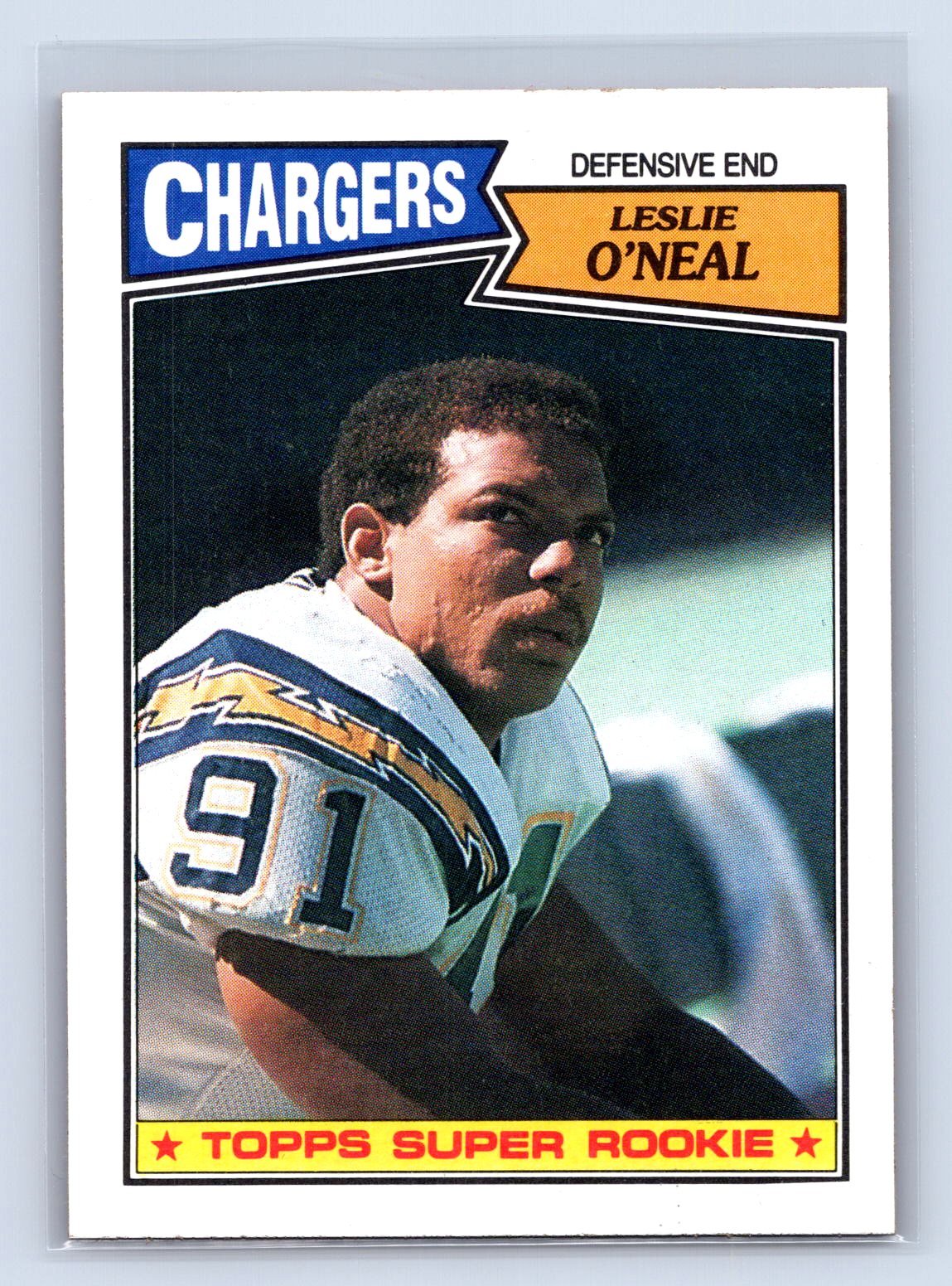 Leslie O’Neal 1987 Topps Super Rookie RC Leslie O'Neal 1987 Topps Super Rookie RC