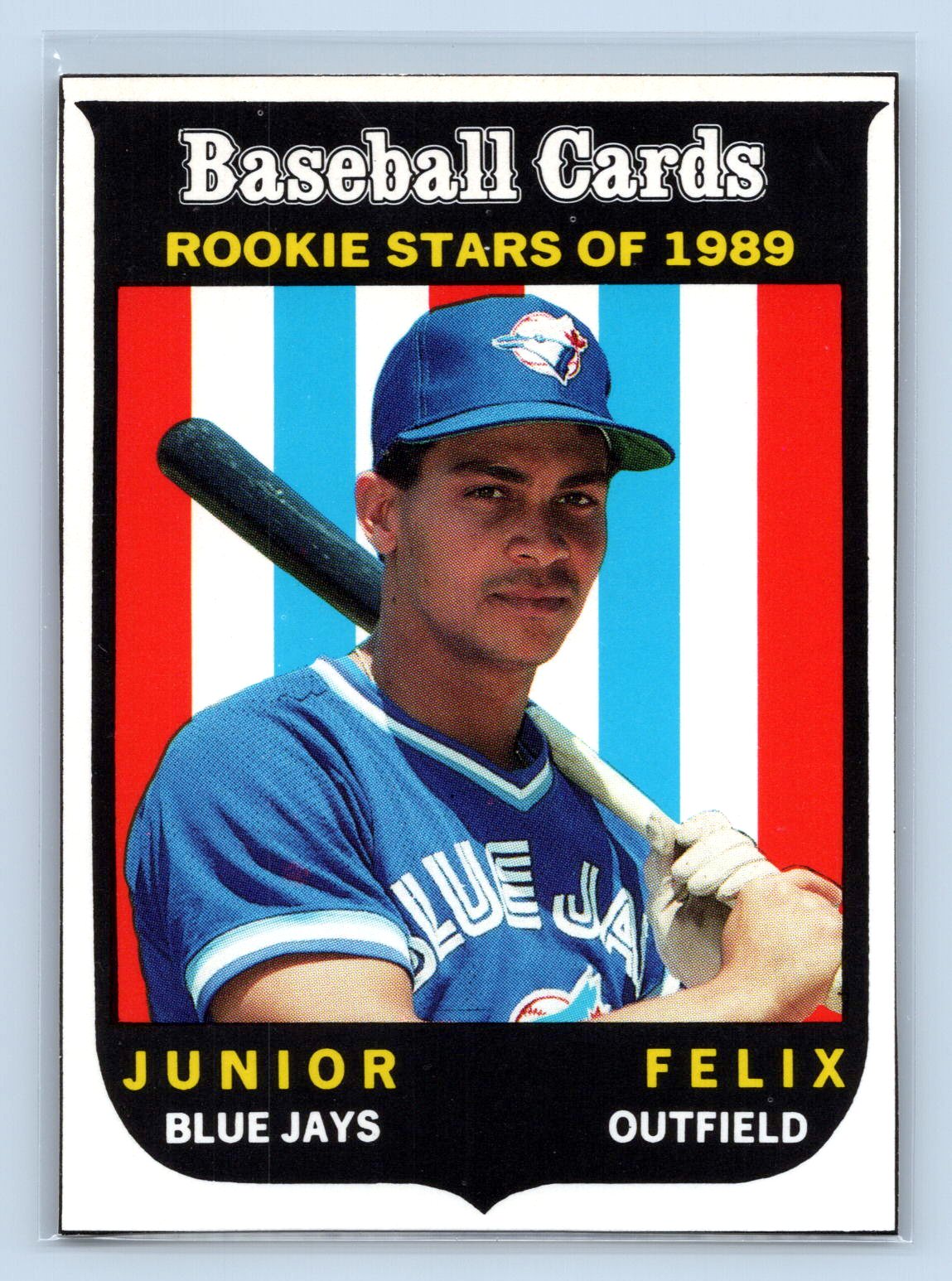 Junior Felix 1989 Baseball Cards Magazine Repli-Cards Junior Felix 1989 Baseball Cards Magazine Repli-Cards