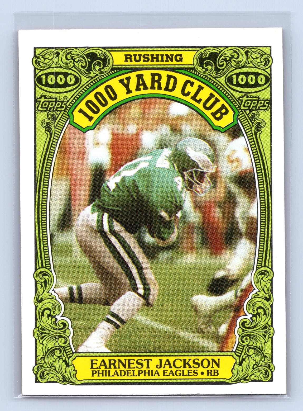 Earnest Jackson 1986 Topps 1000 Yard Club Earnest Jackson 1986 Topps 1000 Yard Club