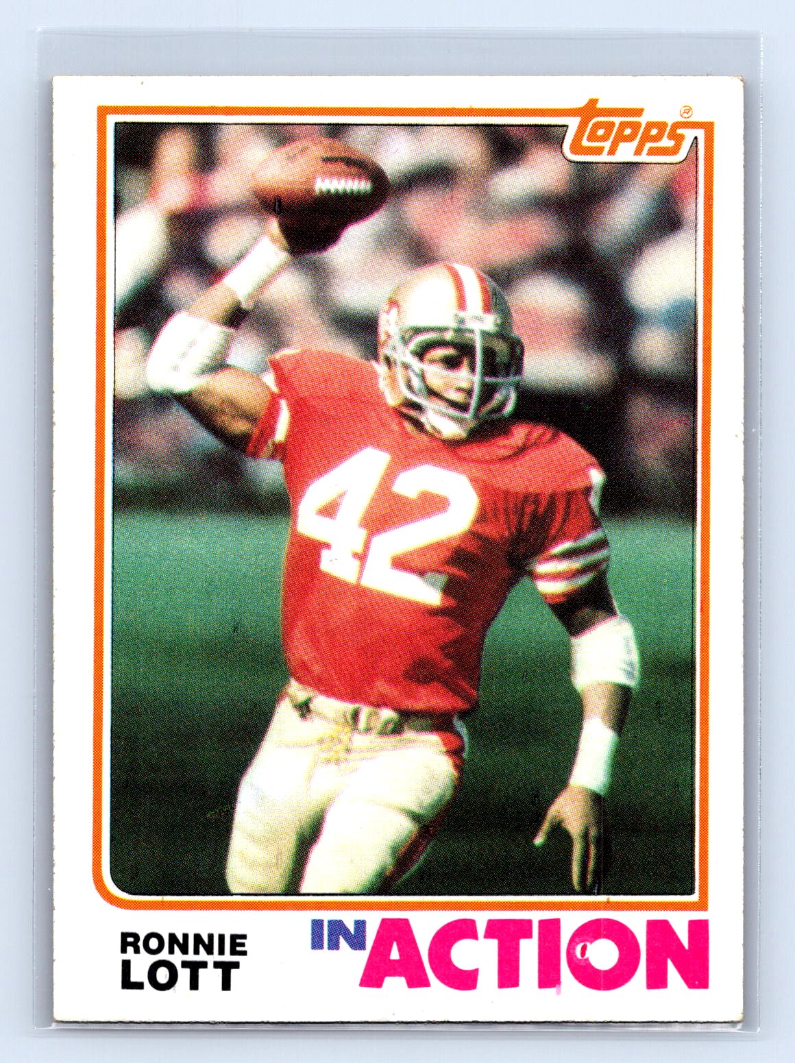Ronnie Lott 1982 Topps In Action Ronnie Lott 1982 Topps In Action