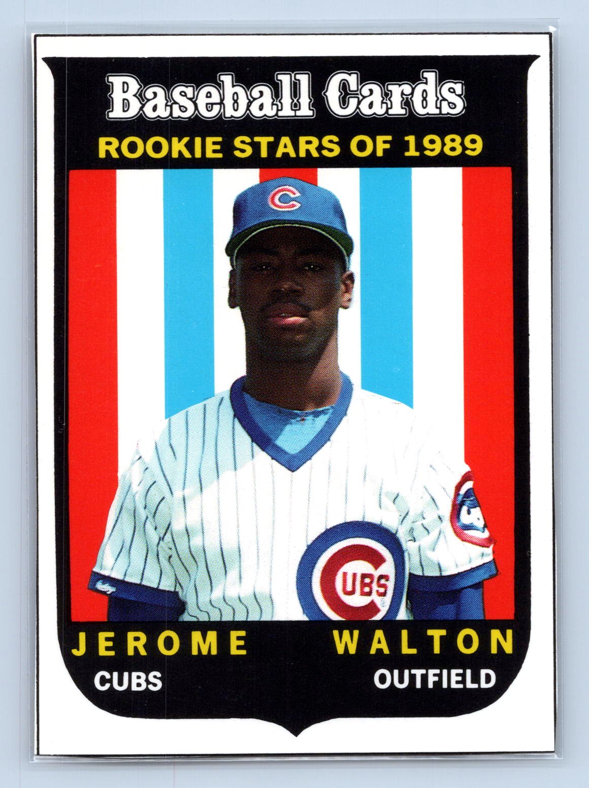 Jerome Walton 1989 Baseball Cards Magazine Repli-Cards Jerome Walton 1989 Baseball Cards Magazine Repli-Cards